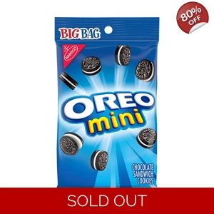 Oreo Mini Chocolate Sandwich Cookies - 85g Big Bag Biscuits